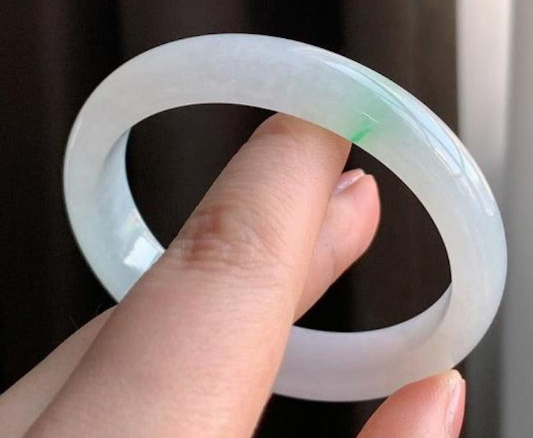 冰飄綠花貴妃鐲