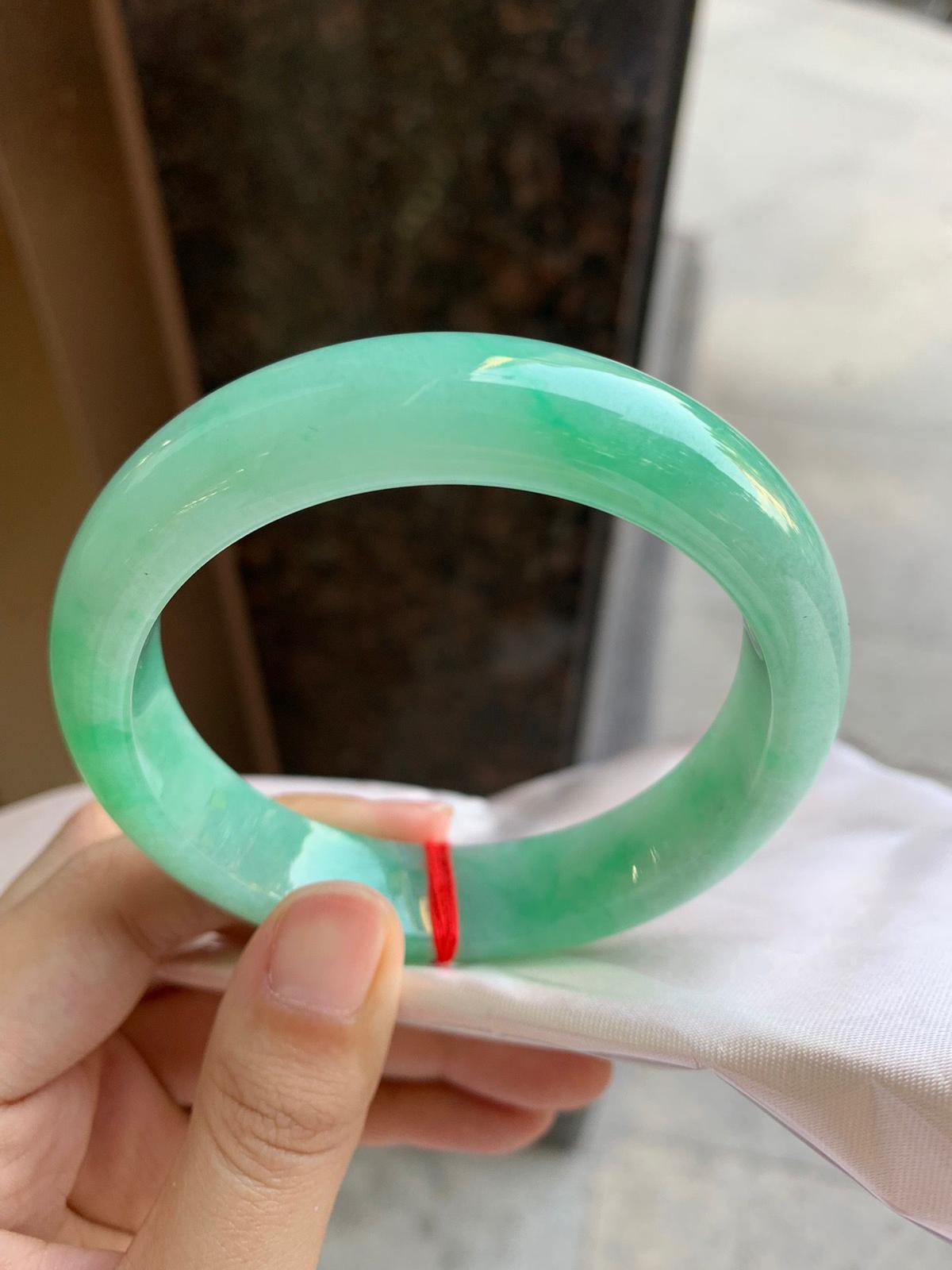 糯冰陽綠平安鐲