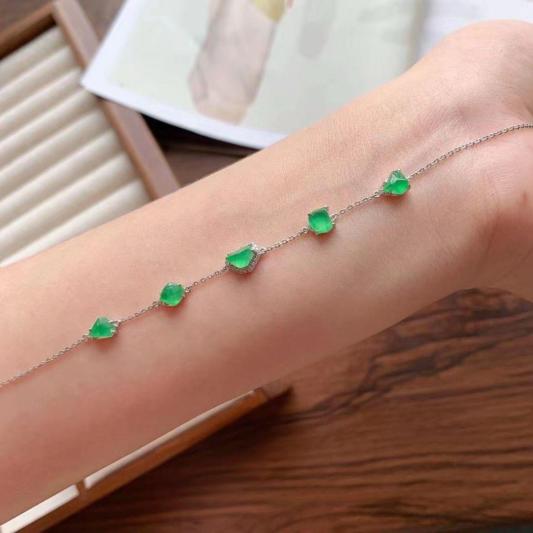 冰甜綠隨形手鍊