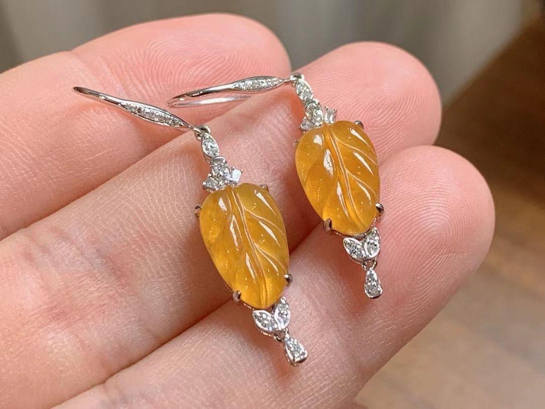 冰金枝玉葉耳墜