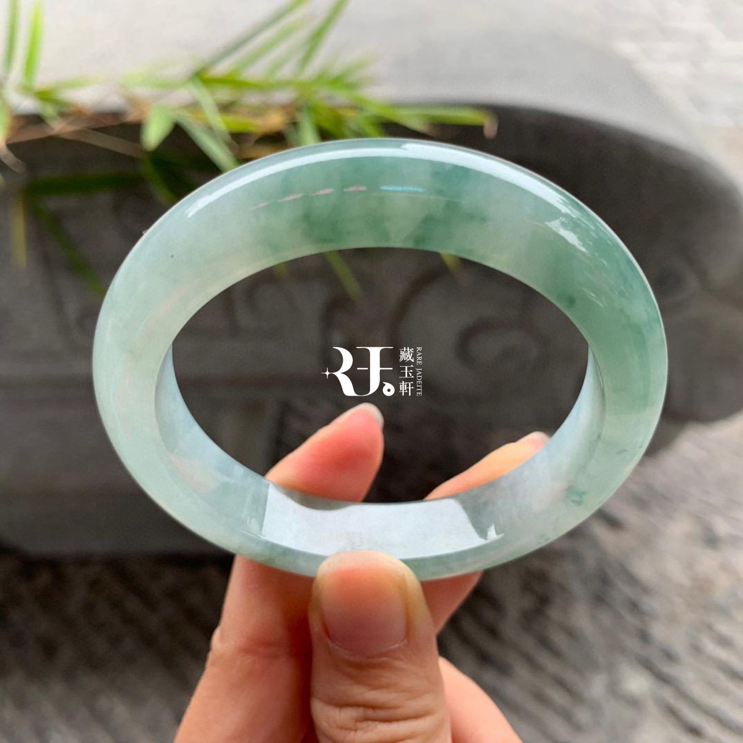 冰飄陽綠花正圈手鐲