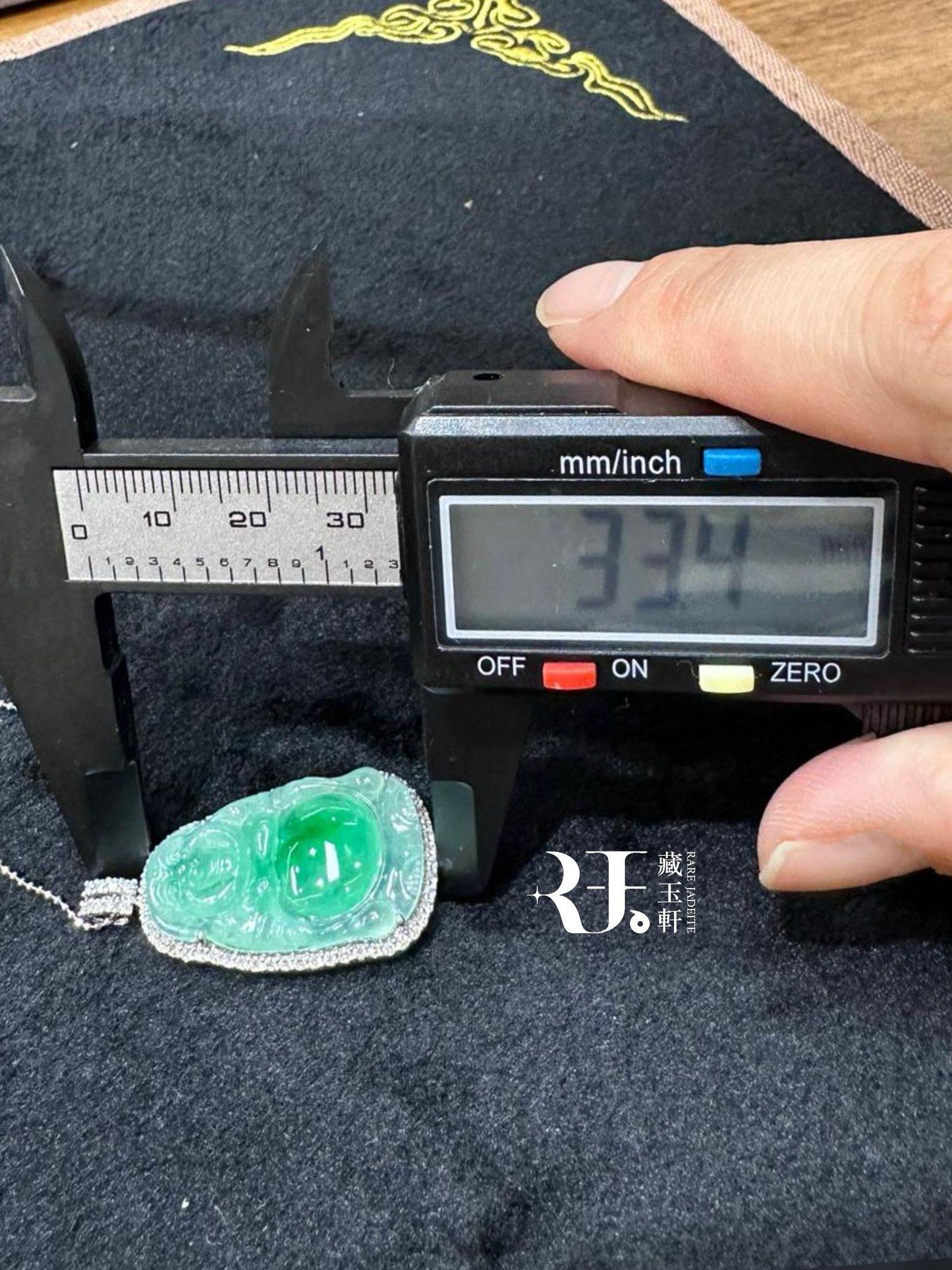 冰甜綠站佛吊墜