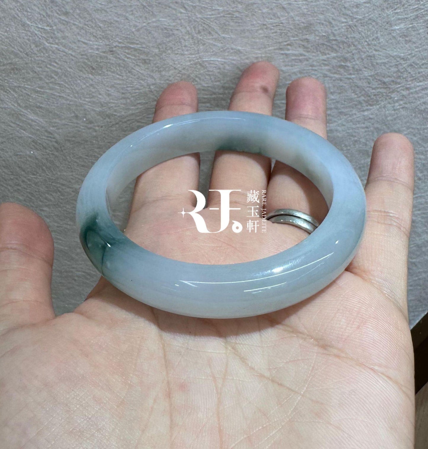 冰飄藍綠花正圈手鐲