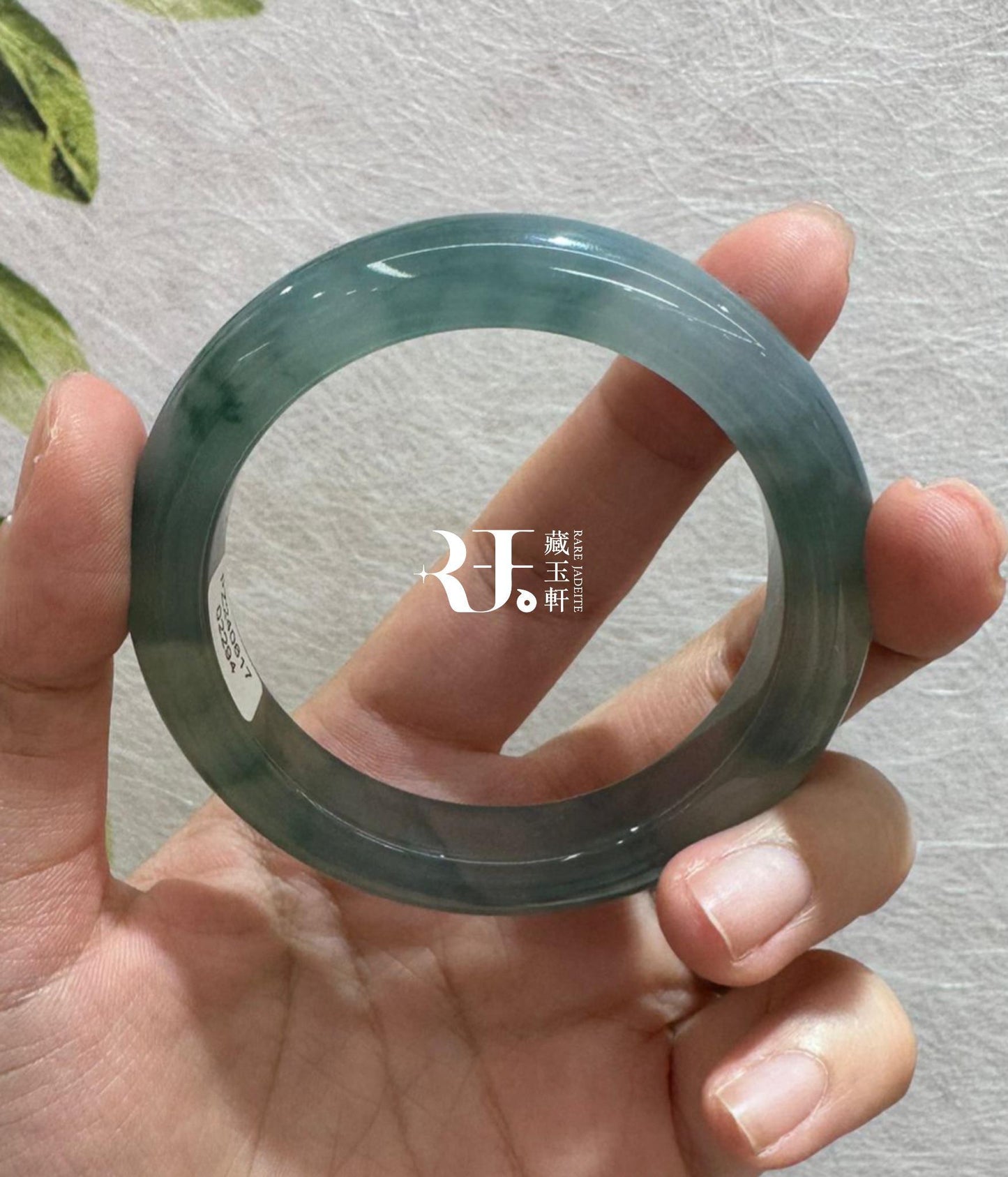 海藍飄花平安鐲