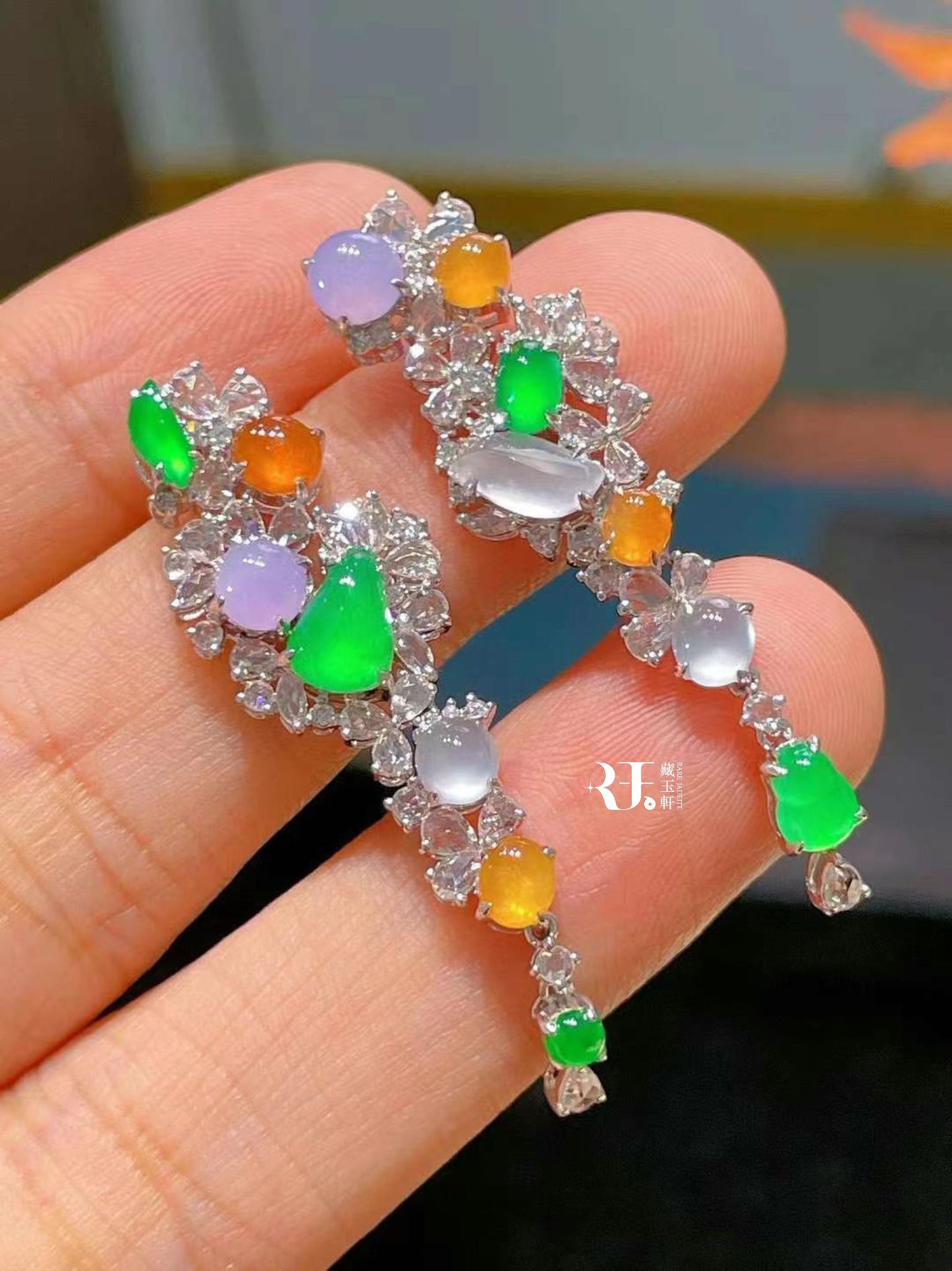 高冰多寶葫蘆耳墜