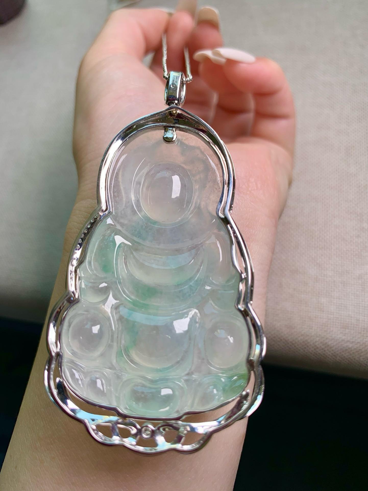 冰飄花翡翠觀音