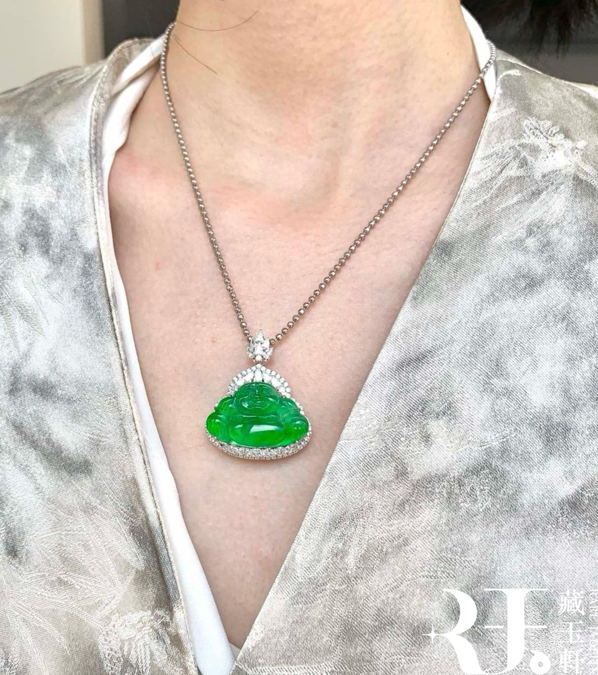 冰陽綠佛公吊墜