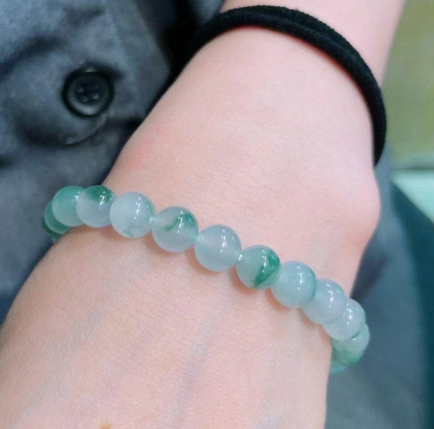 高冰飄花手串| Rare Jadeite 藏玉軒