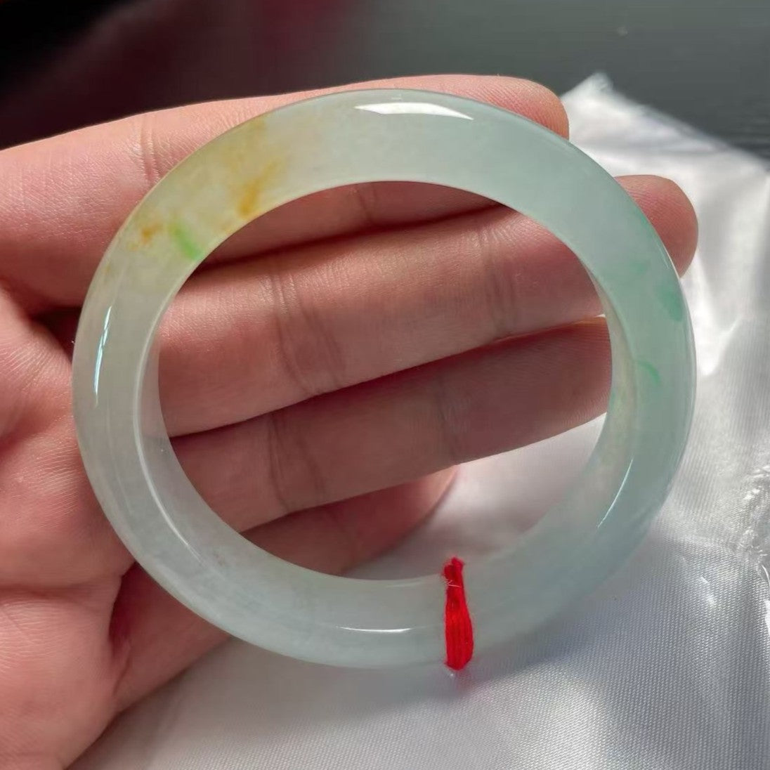 晴綠黃翡平安鐲