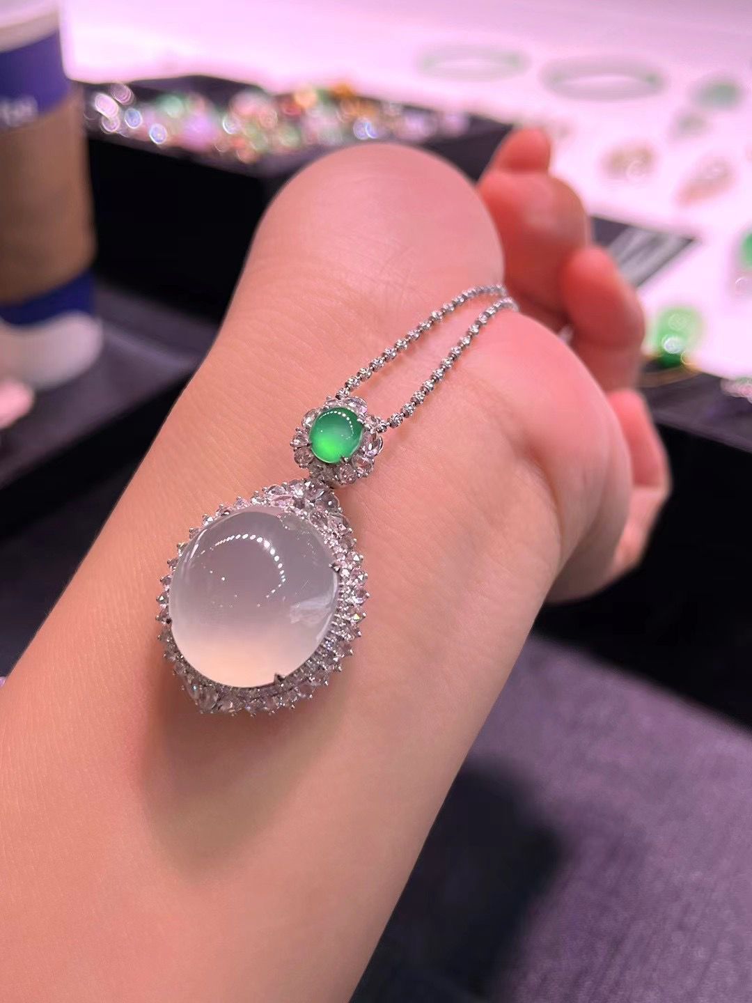 冰種鴿子蛋項鍊