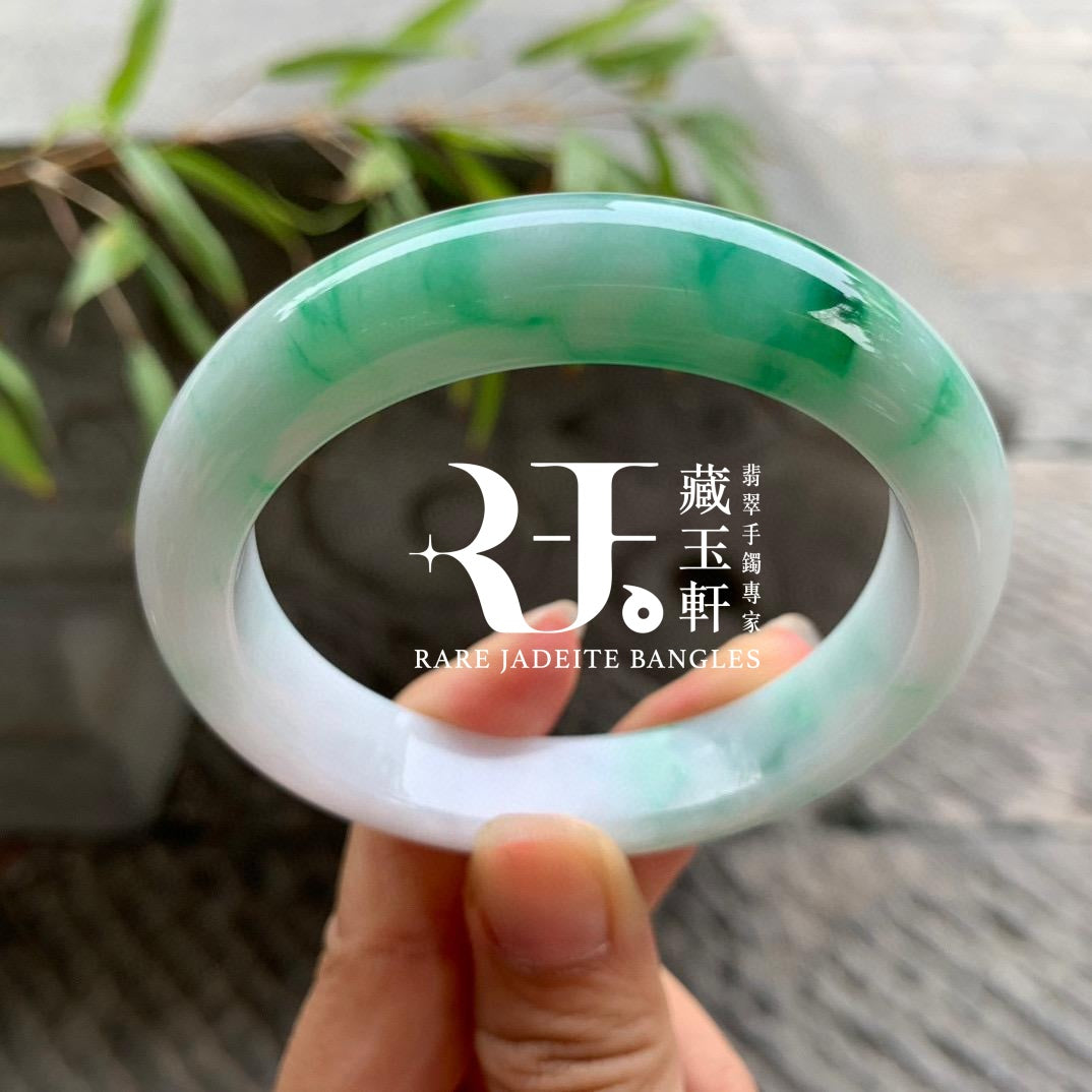 糯化濃陽綠平安鐲