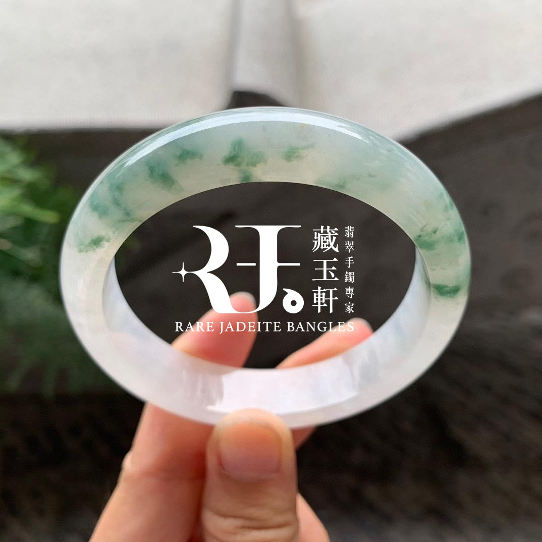 冰種飄花平安鐲