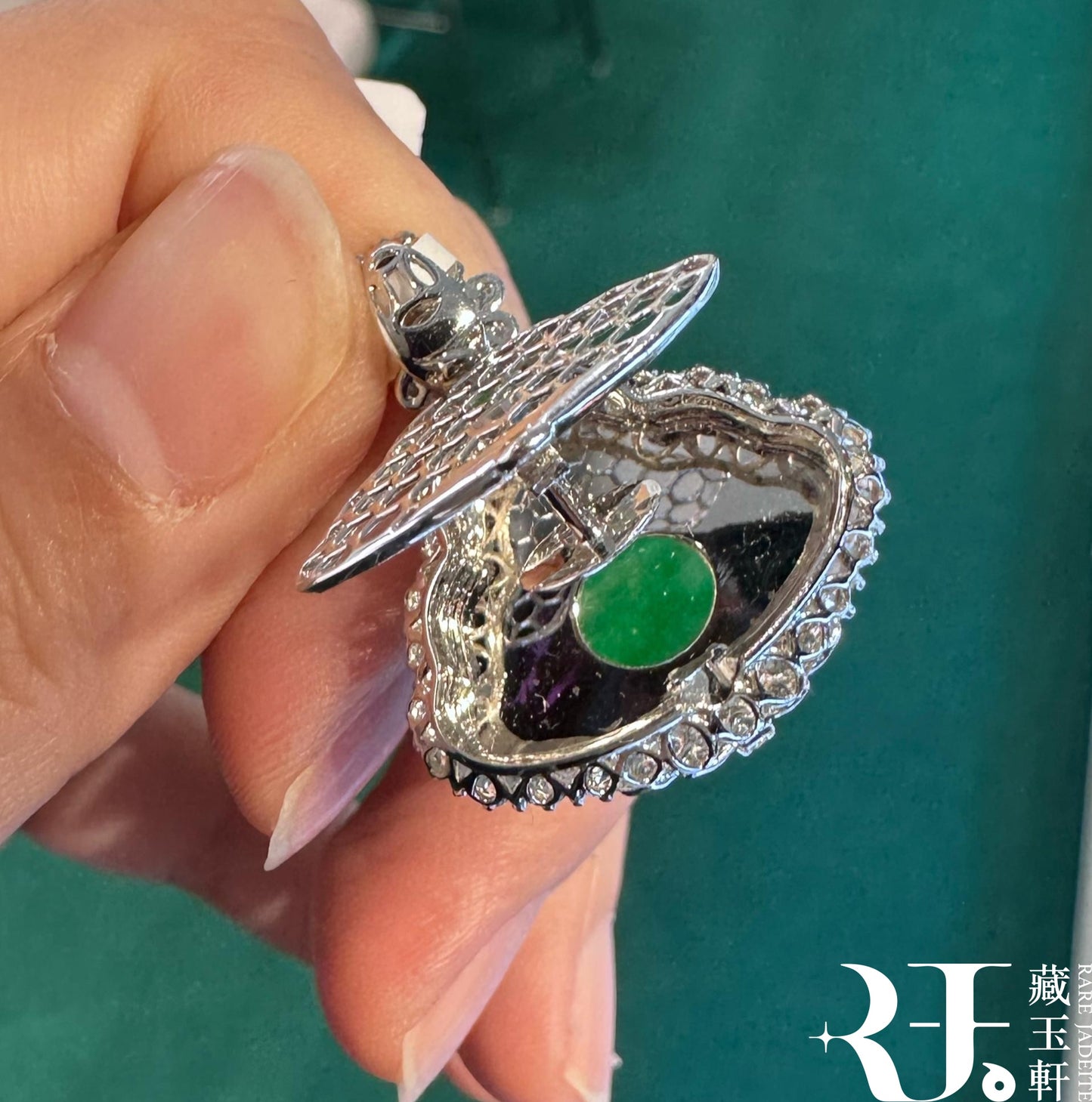 冰甜綠佛公吊墜