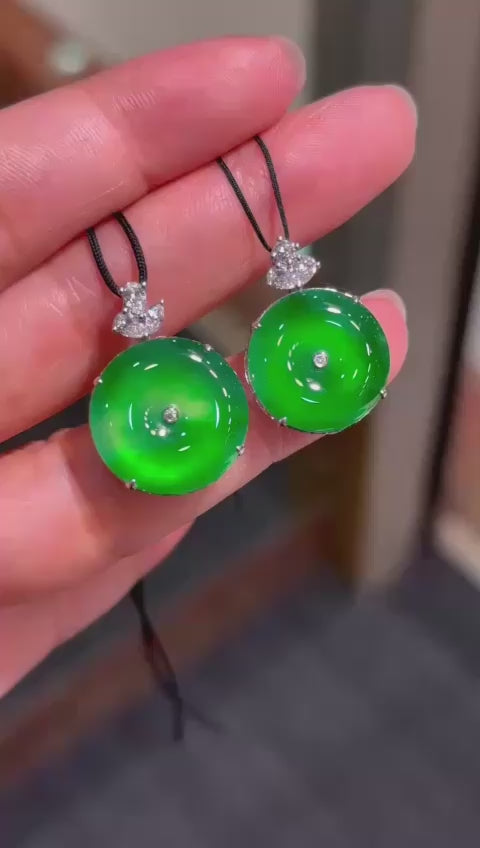 滿綠平安扣| Rare Jadeite 藏玉軒