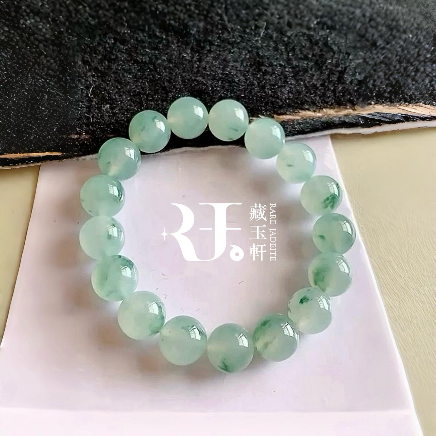 冰飄花圓珠手串