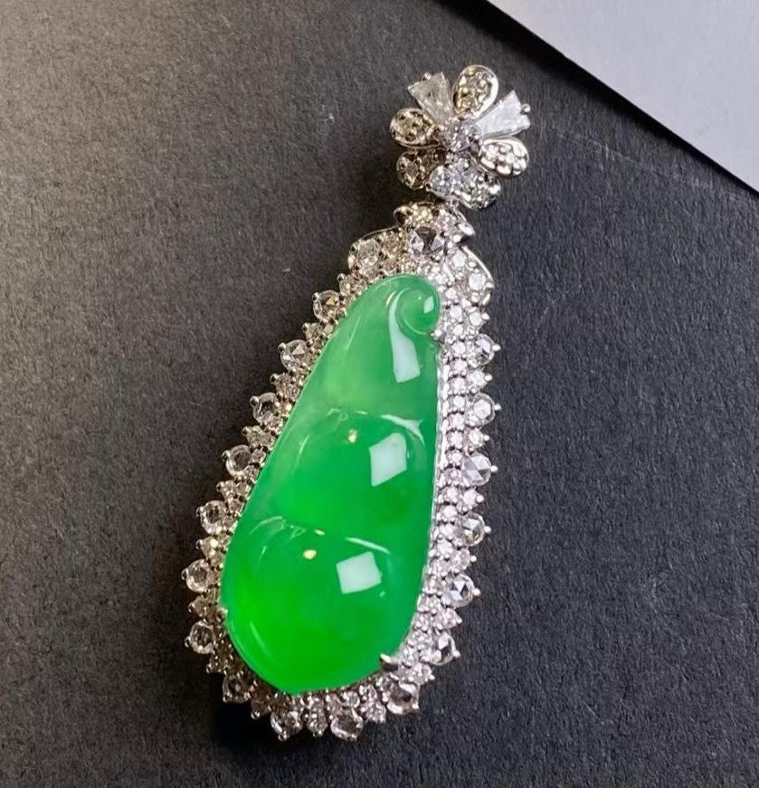 冰甜陽綠福豆吊墜