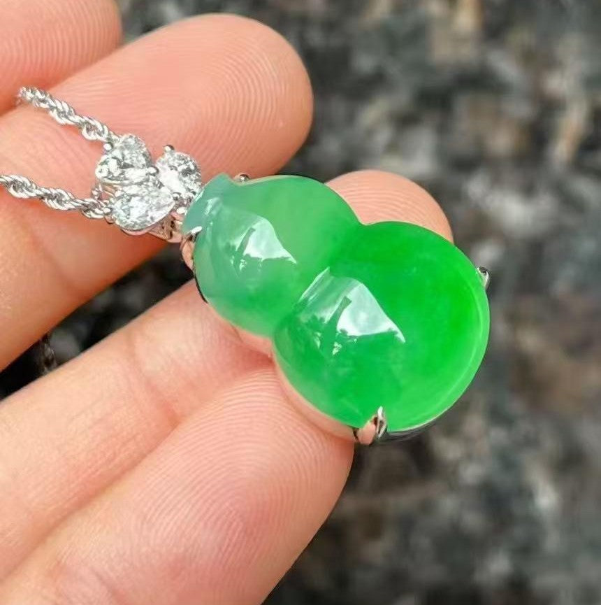 冰甜綠葫蘆吊墜