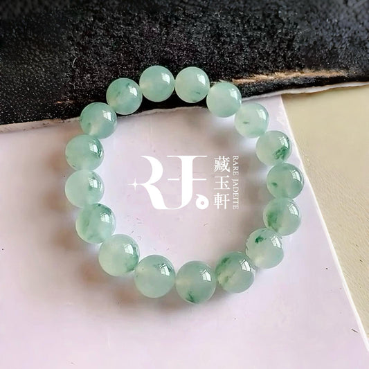 冰飄花圓珠手串