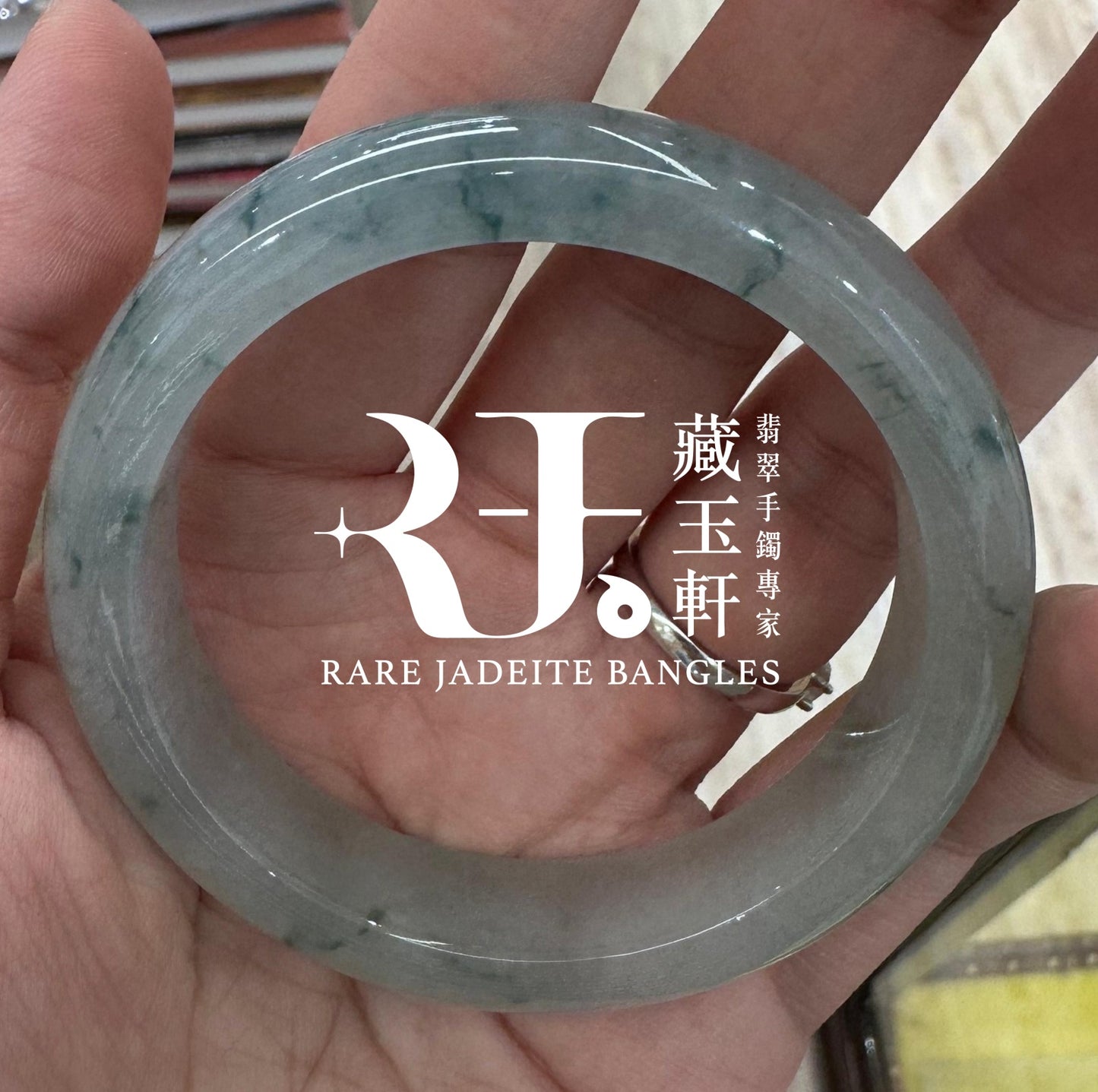 冰飄綠花平安鐲