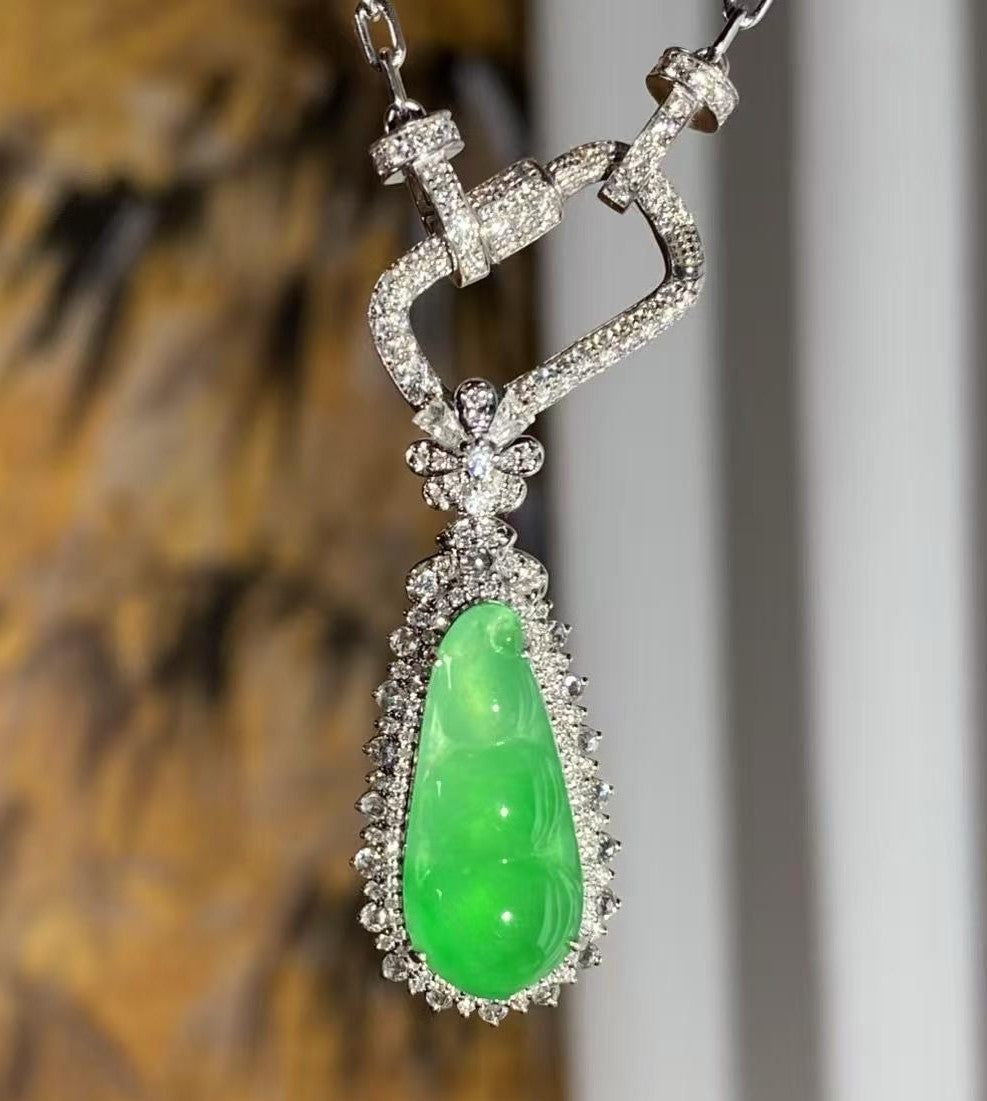 冰甜陽綠福豆吊墜