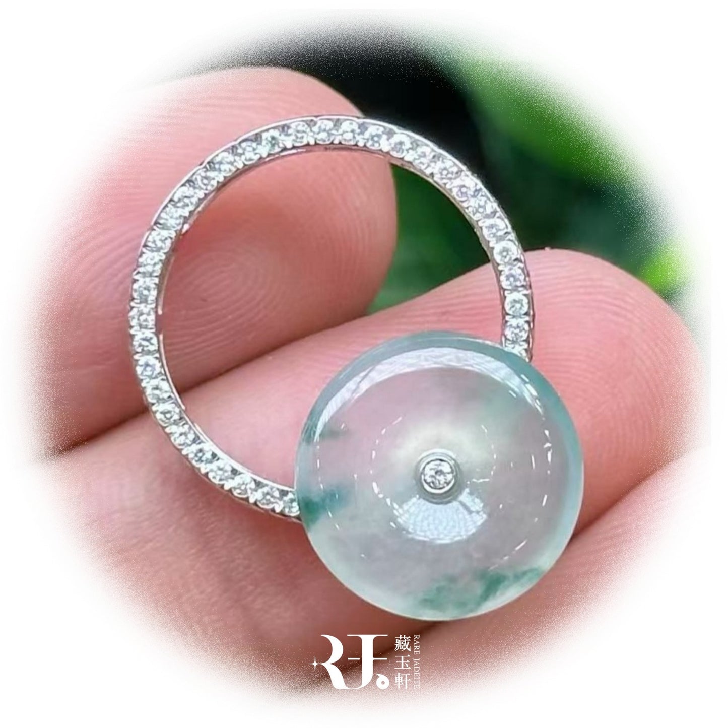 冰飄花平安扣戒指兩用款