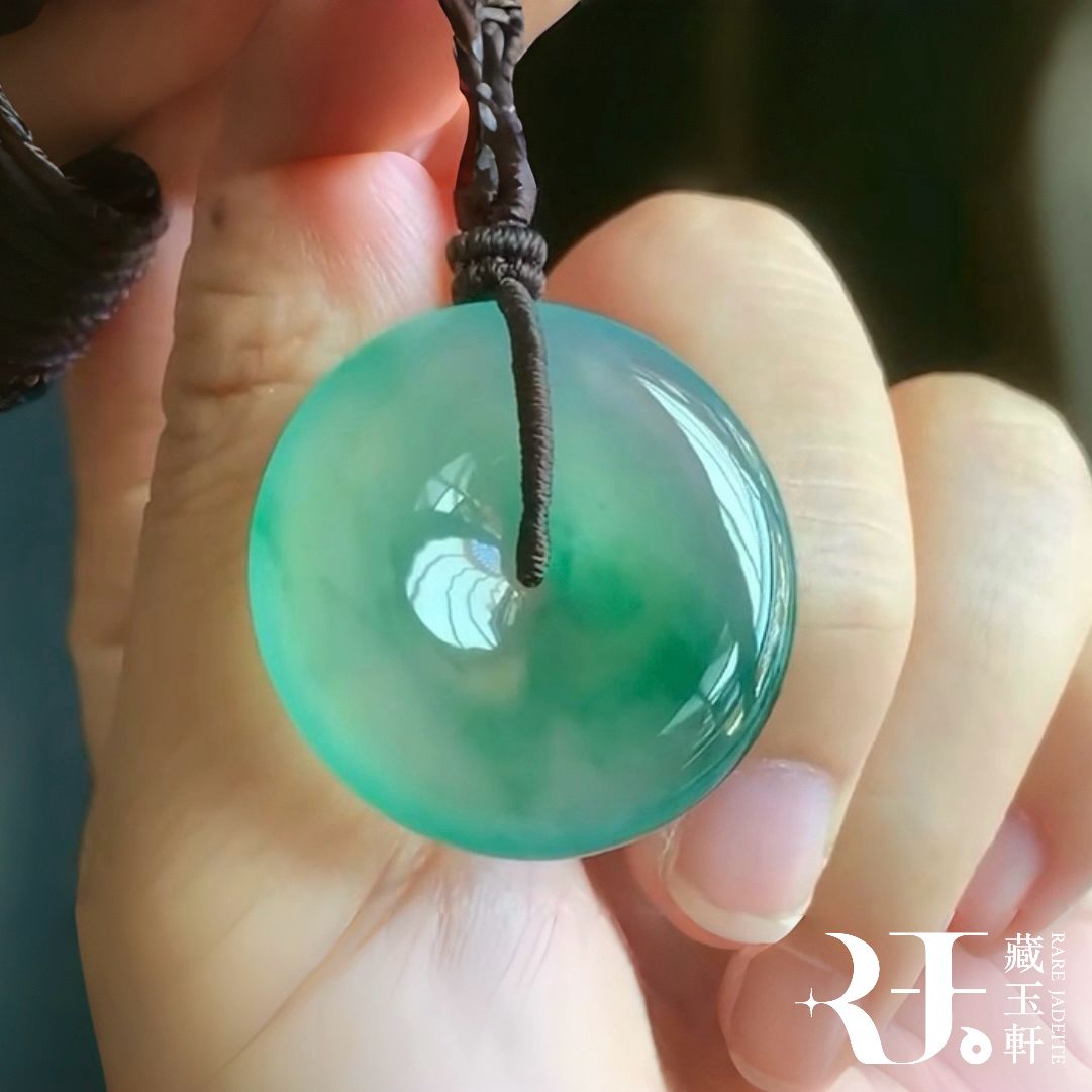 飄花平安扣翡翠
