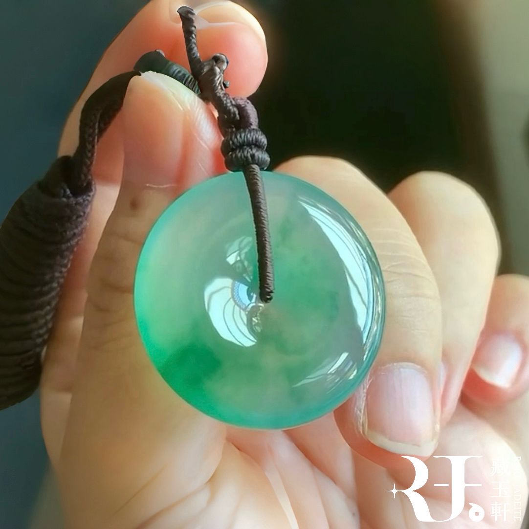 飄花平安扣翡翠