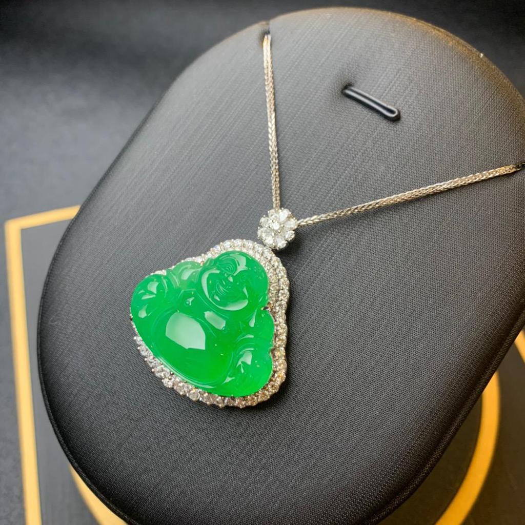 冰陽綠佛公吊墜