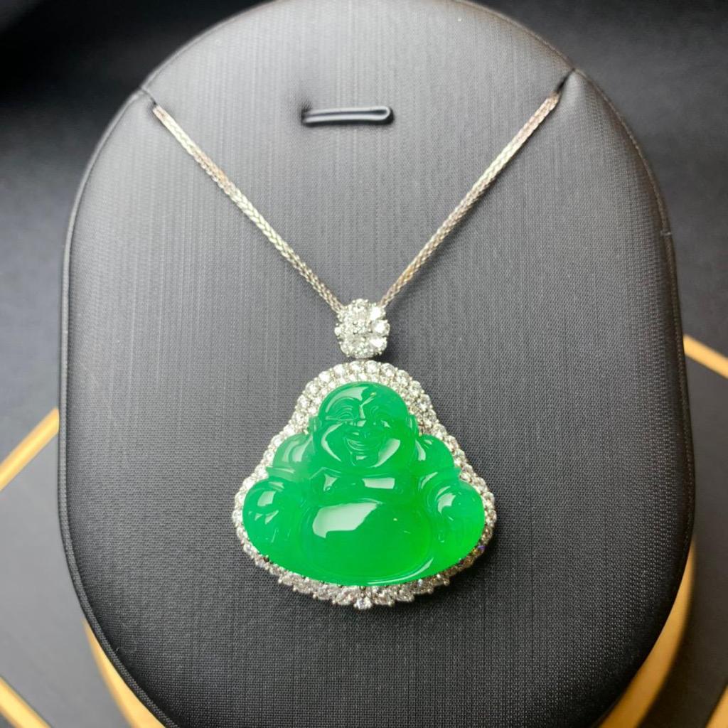 冰陽綠佛公吊墜