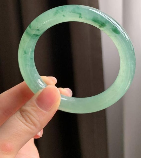 高冰飄綠花福鐲