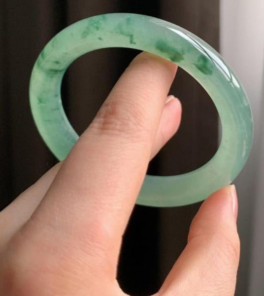 高冰飄綠花福鐲