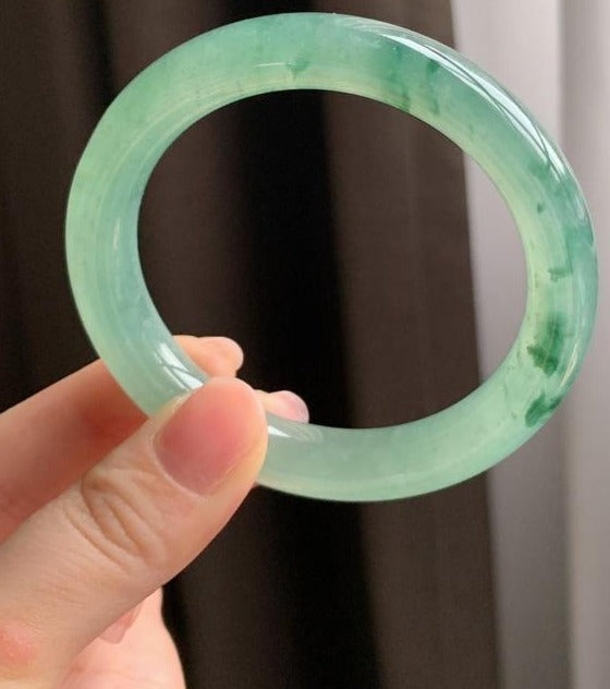 高冰飄綠花福鐲