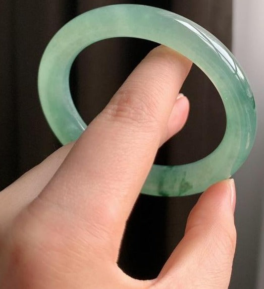 高冰飄綠花福鐲