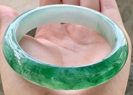 冰飄辣陽綠平安鐲