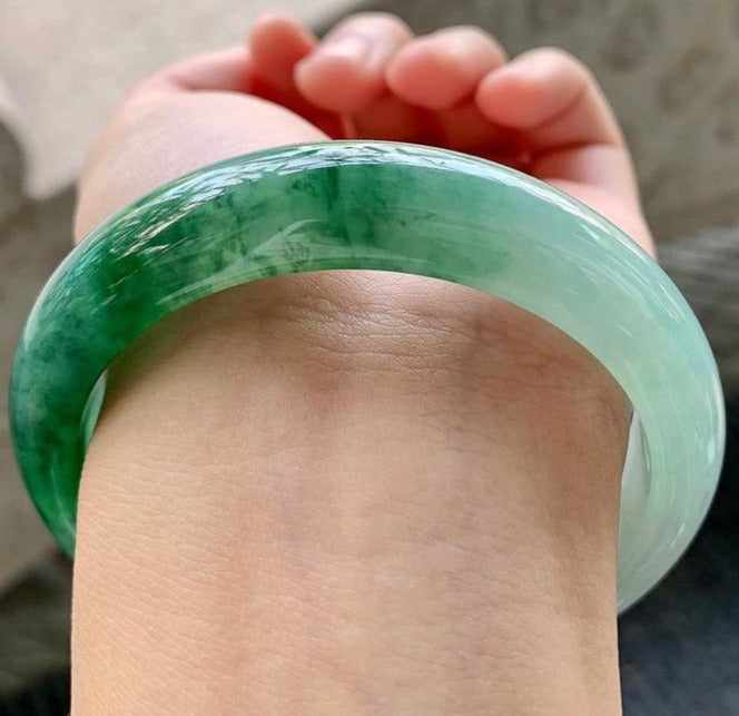 冰飄辣陽綠平安鐲