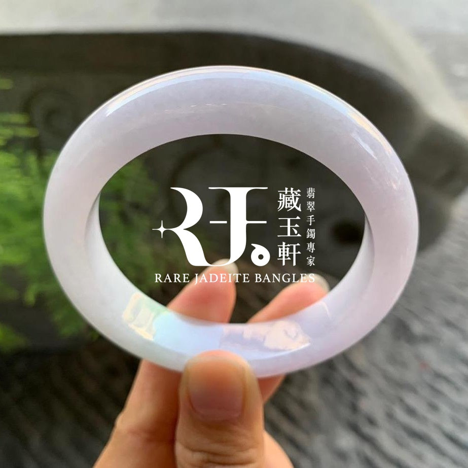 冰粉紫飄綠平安鐲