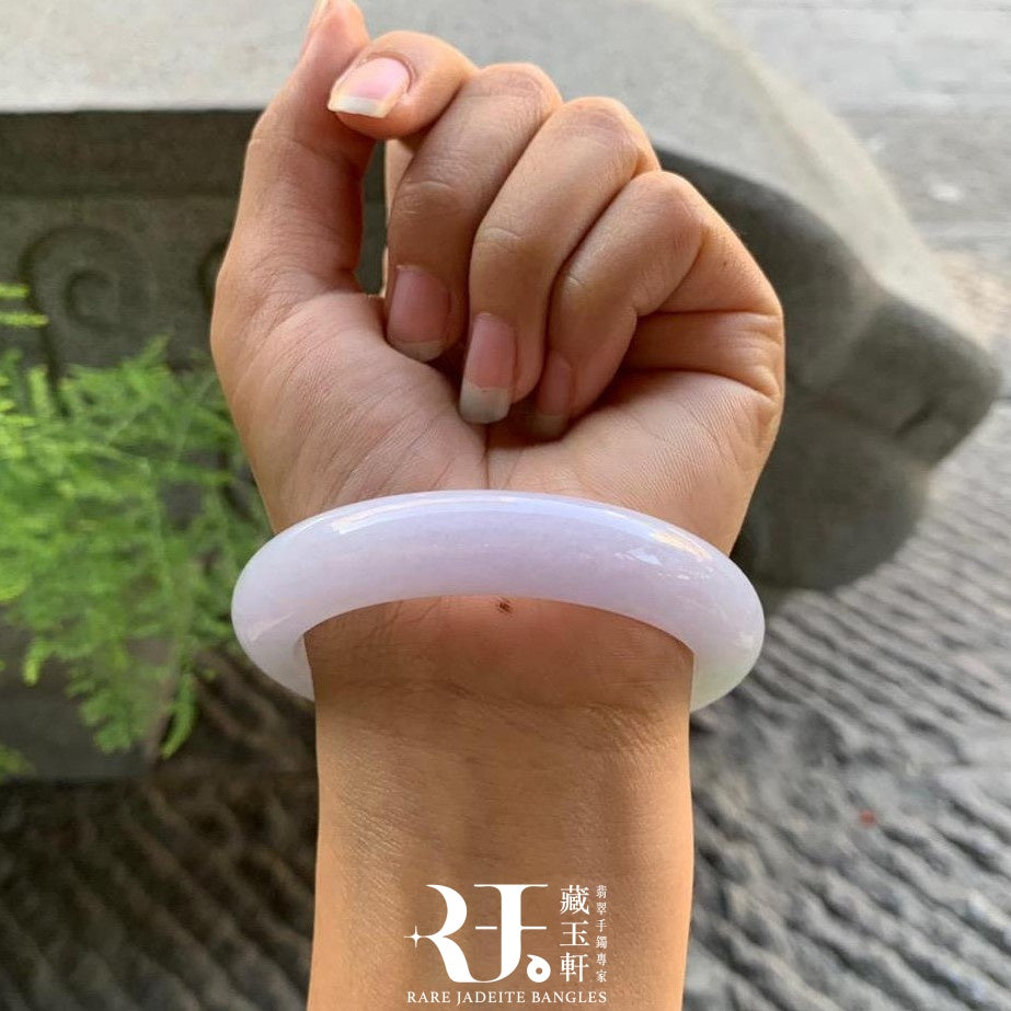 冰粉紫飄綠平安鐲