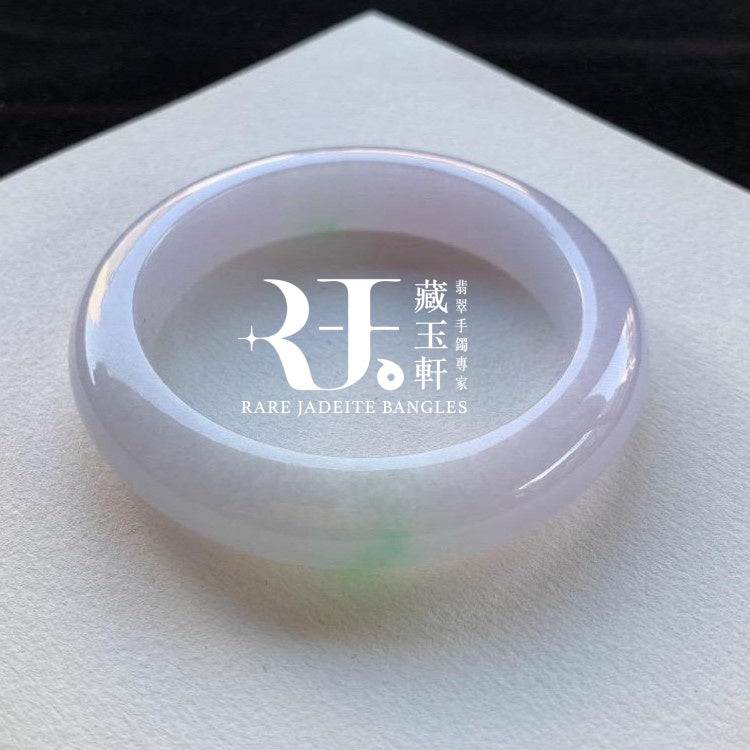 冰粉紫飄綠平安鐲