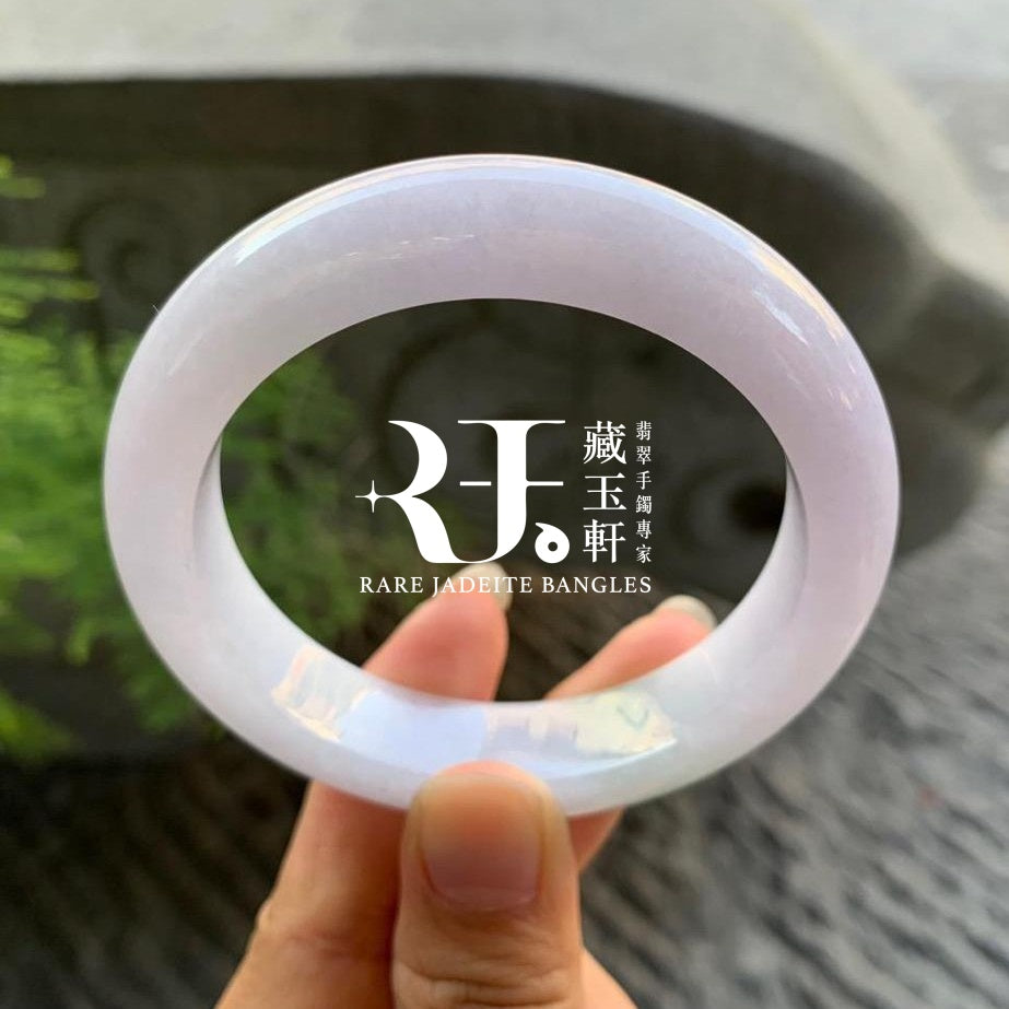 冰粉紫飄綠平安鐲