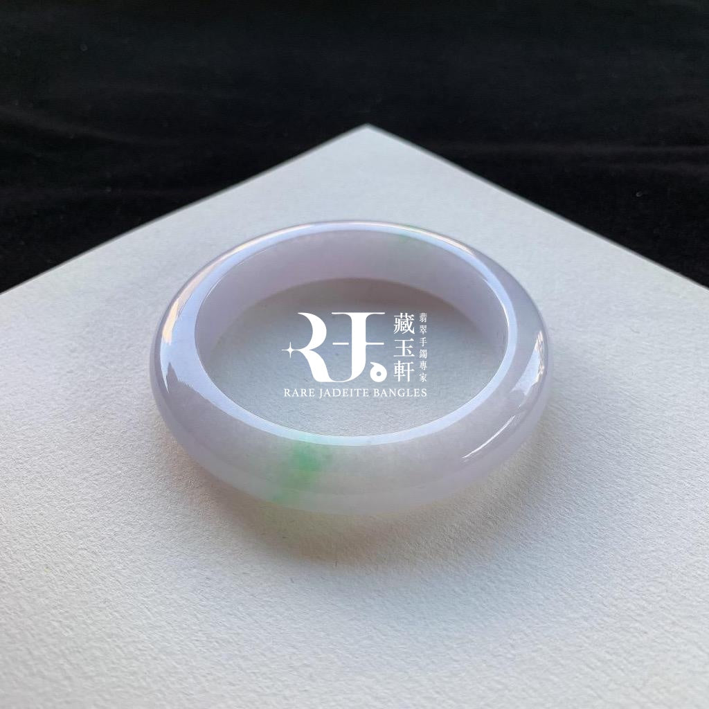 冰粉紫飄綠平安鐲