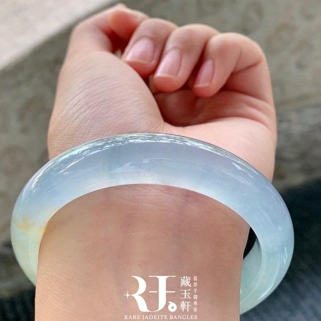 高冰三彩平安鐲