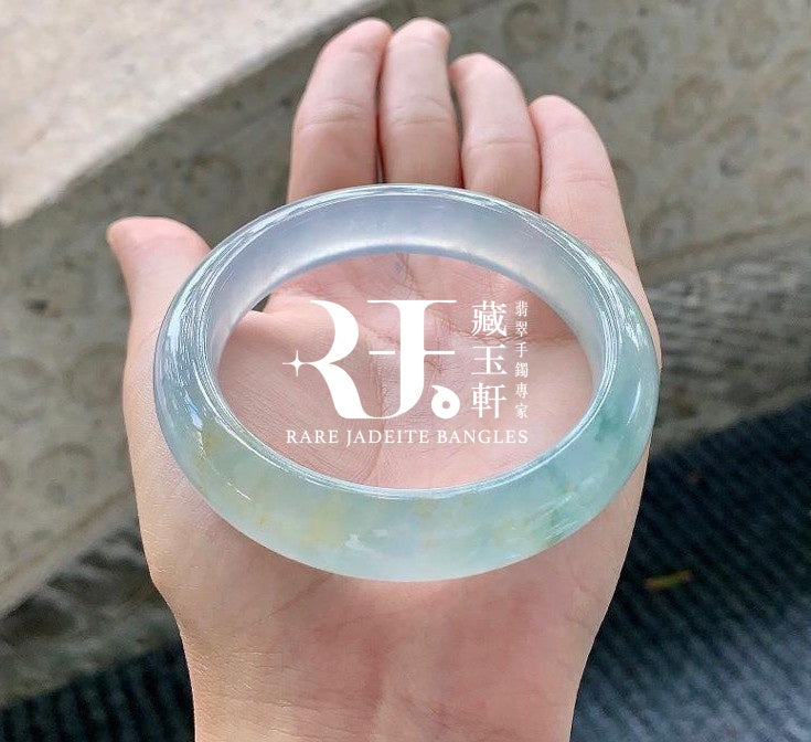 高冰三彩平安鐲