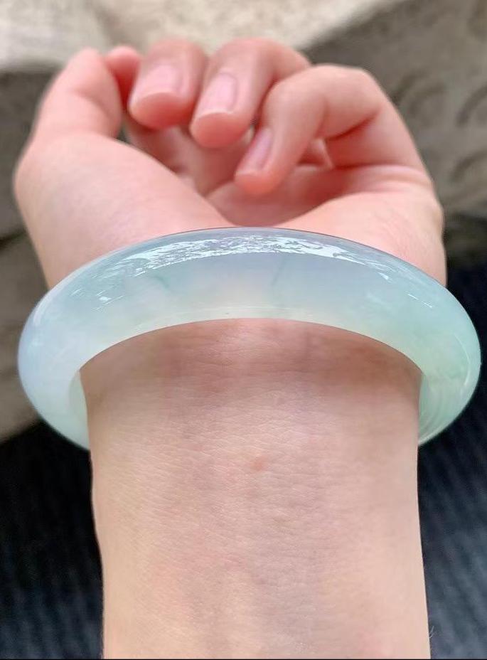 糯冰晴綠平安鐲