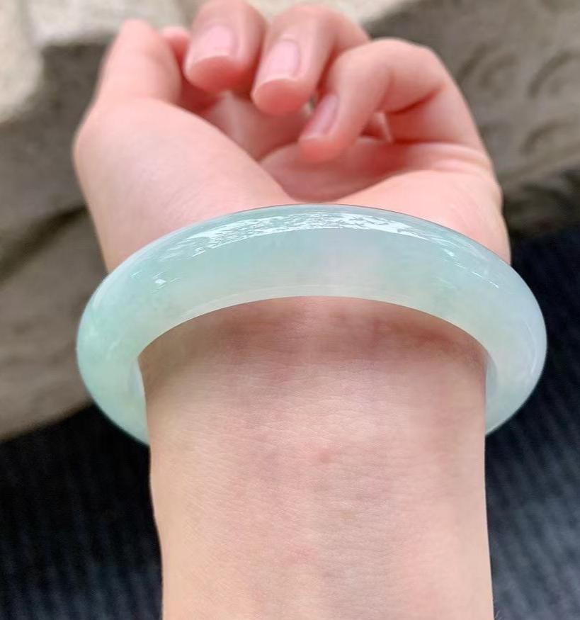 糯冰晴綠平安鐲