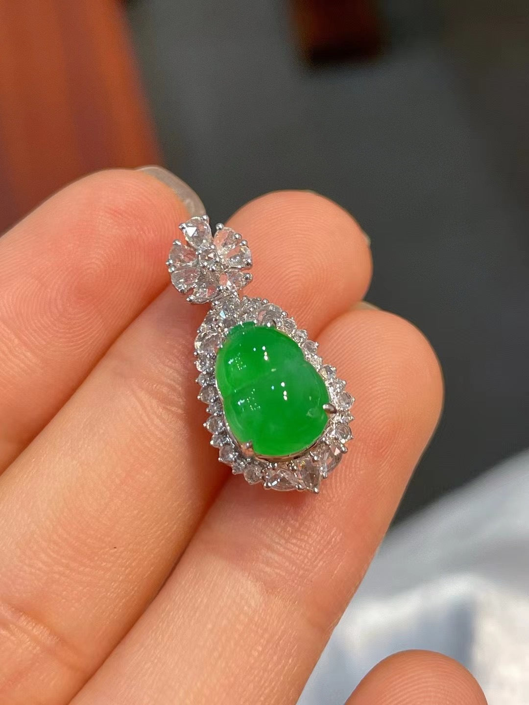 冰陽綠葫蘆吊墜