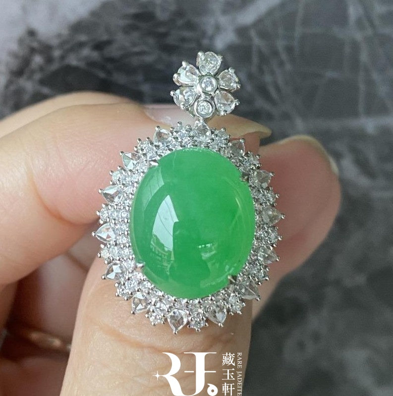 老坑陽綠蛋面兩用款