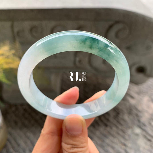 冰種飄陽綠平安鐲