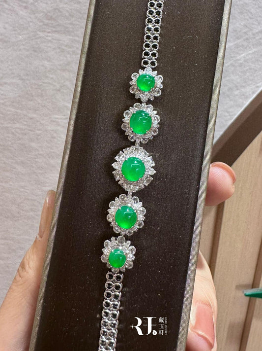 翠陽綠蛋面手鍊