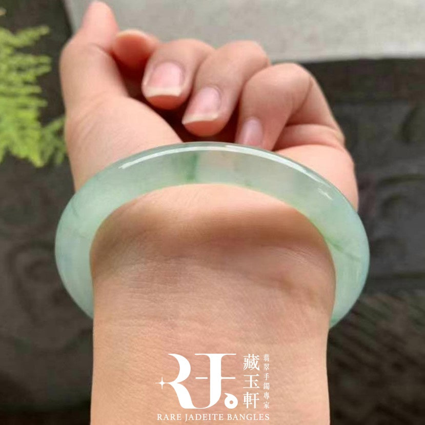 冰晴綠飄花福鐲