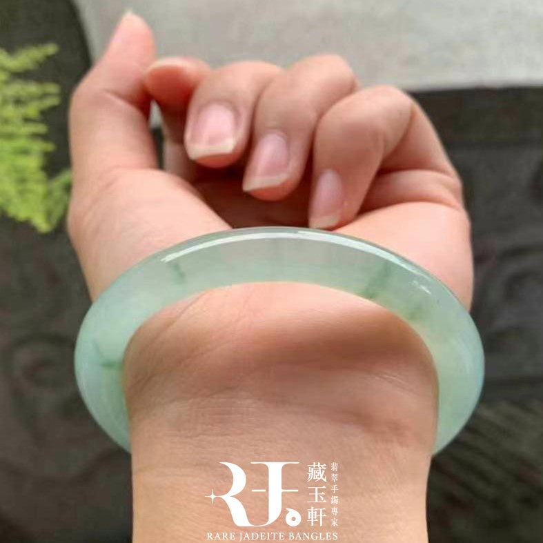 冰晴綠飄花福鐲